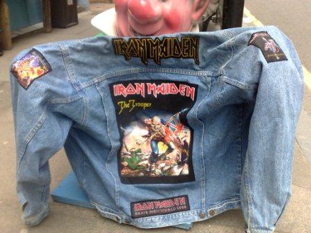 Customised Iron Maiden Denim Patch Jacket